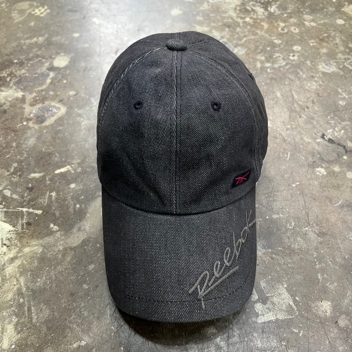 빈티지 리복 블랙 데님 볼캡 야구모자 모자 상품이미지1