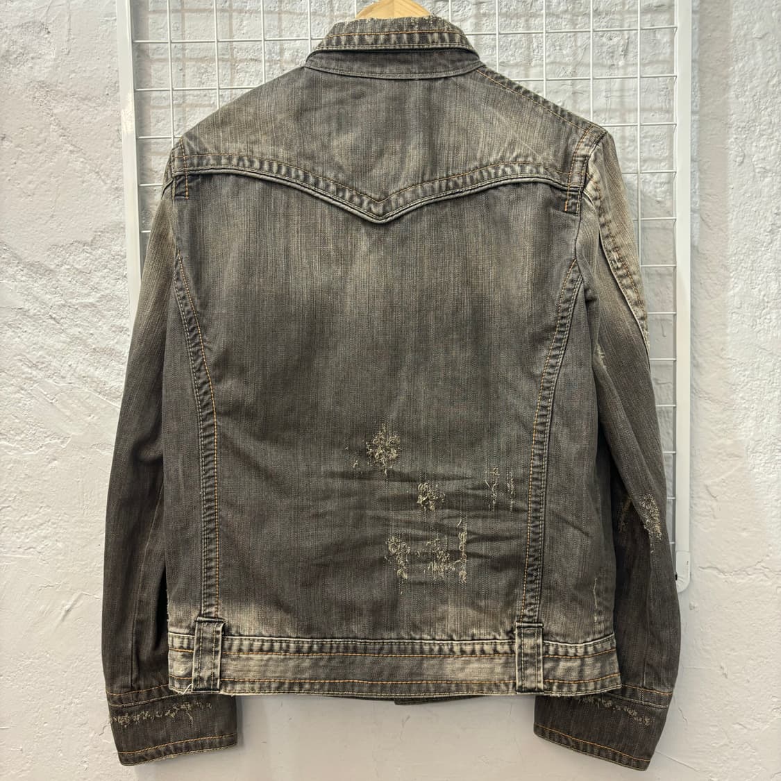 90s Shane Jeans 빈티지 그런지 데님 워싱 자켓 M 상품이미지2