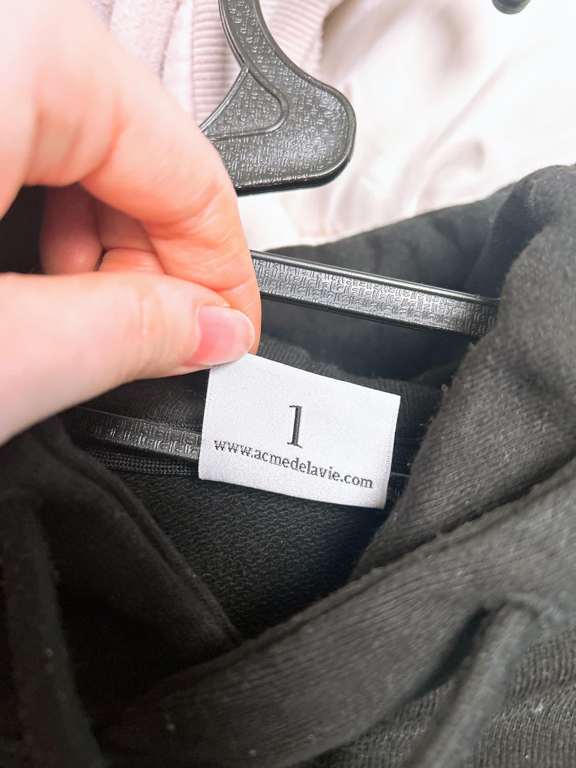 아크메드라비 블랙 후드티 1사이즈 상품이미지5