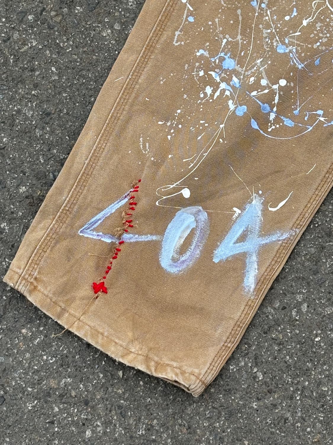 90s'커스텀 카하트 워크팬츠 베이지 상품이미지7