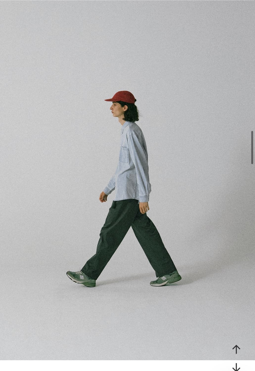 [M] 토마스모어 인디고 버튼다운 셔츠 연청 상품이미지2