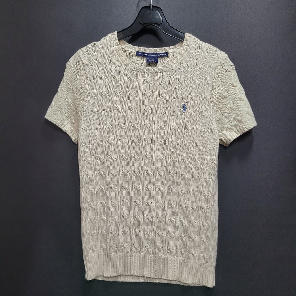 Ralph Lauren 랄프로렌 스카이블루 자수로고 케이블 니트 상품이미지8