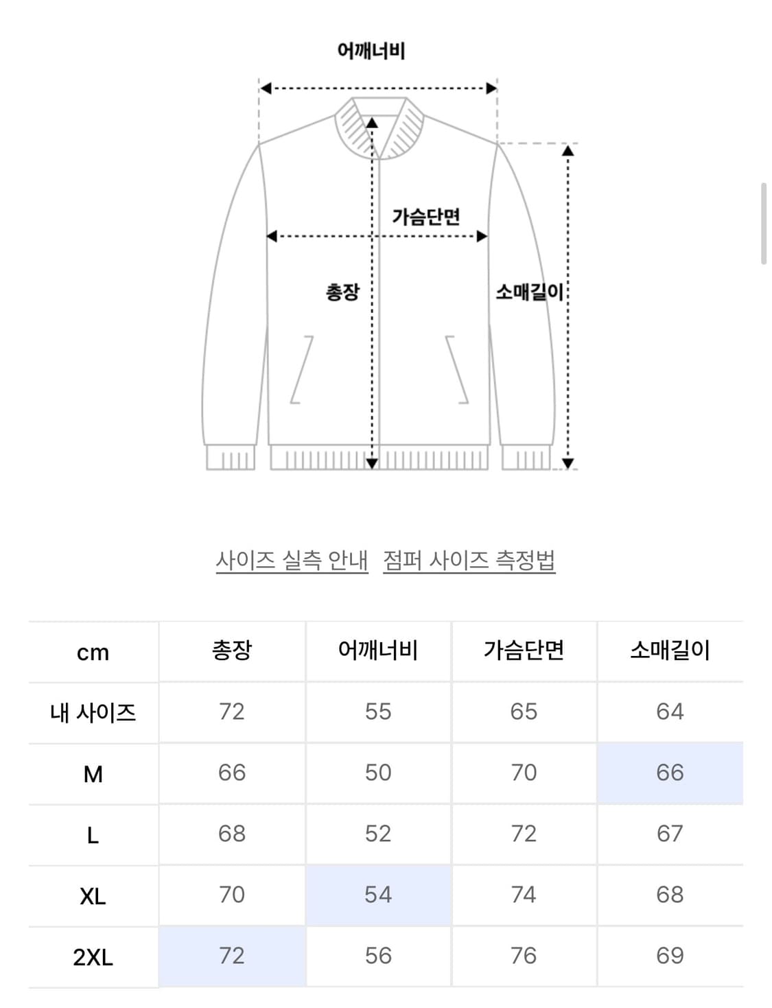 제멋 리치오버 MA-1 자켓 블랙 2XL 상품이미지3