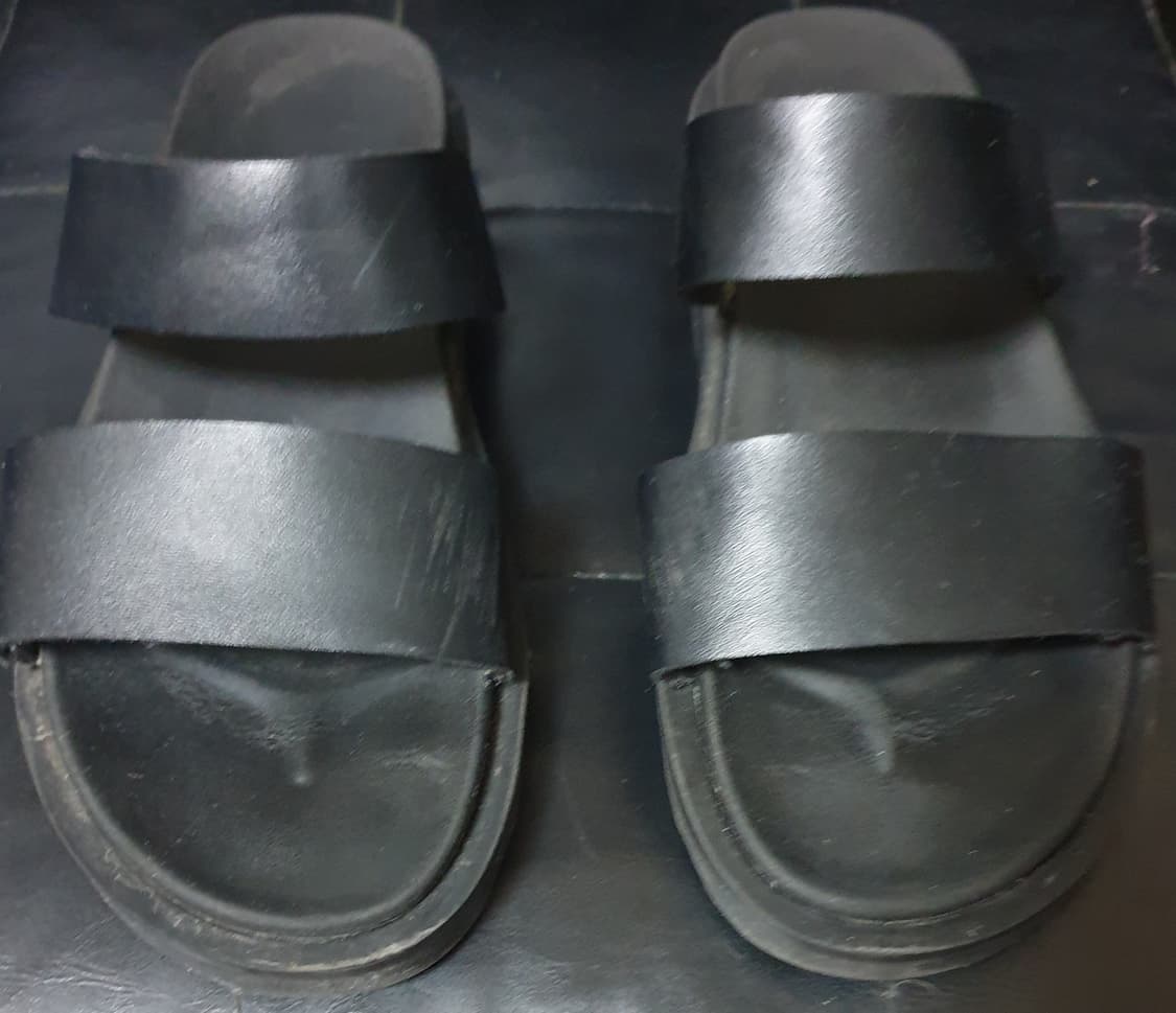 식스핏 가죽 샌들 슬리퍼 (250) 상품이미지1
