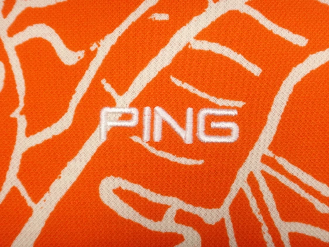 (105) 핑 골프 잎새 문양 카라넥 반팔 티셔츠 상품이미지4