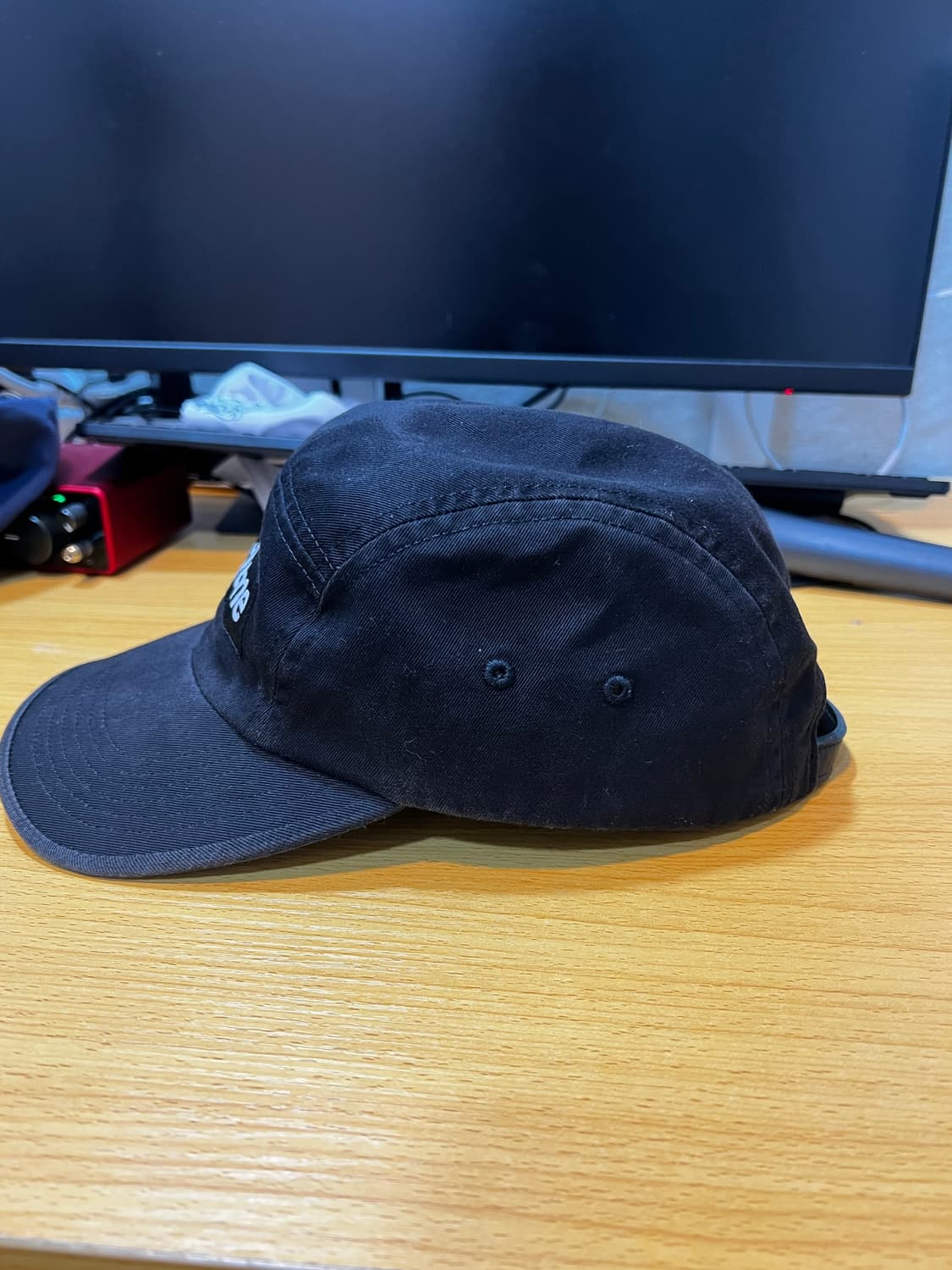 슈프림 워시드 치노 트윌 캠프캡 블랙 판매 상품이미지4