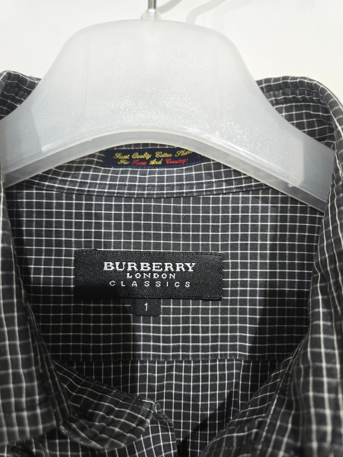 버버리 체크 반팔 남방 셔츠 상품이미지5