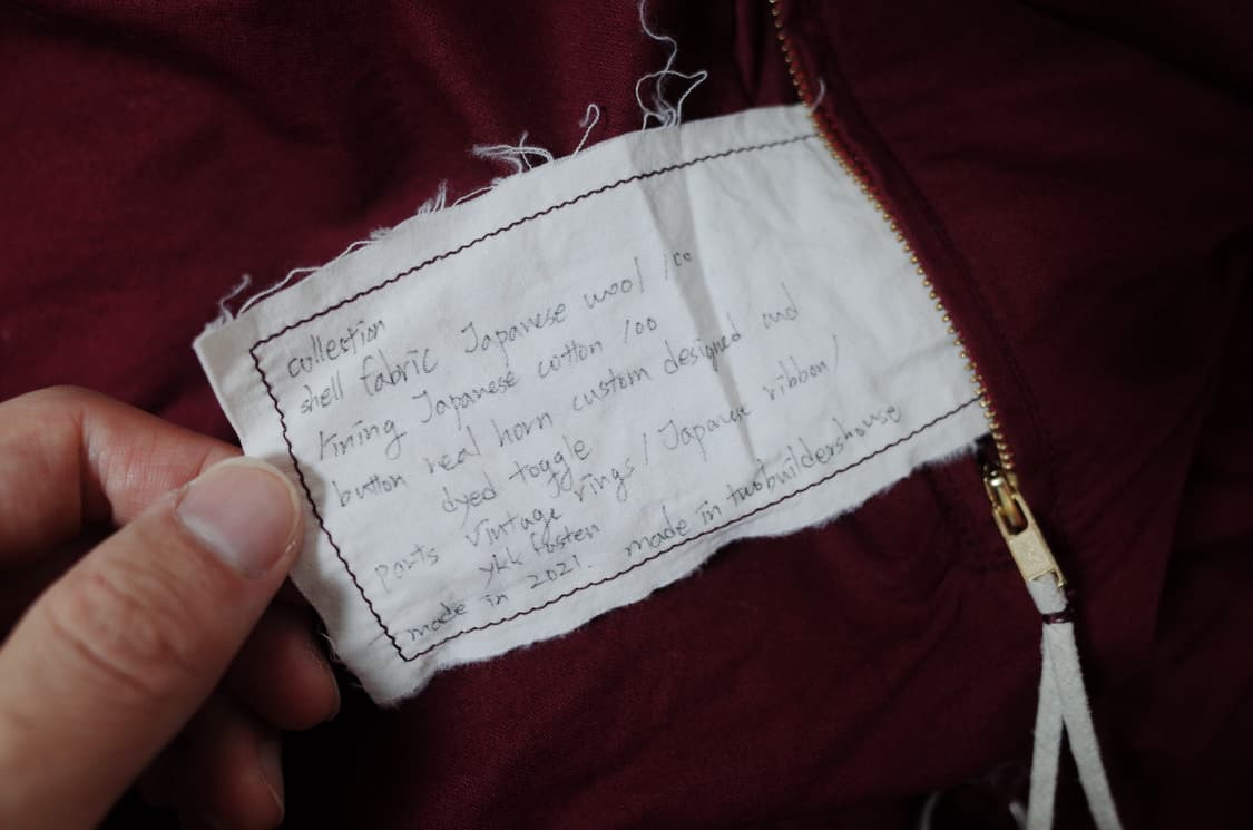 투빌더스하우스 1PIECEMADE 울 후디드 자켓 상품이미지6