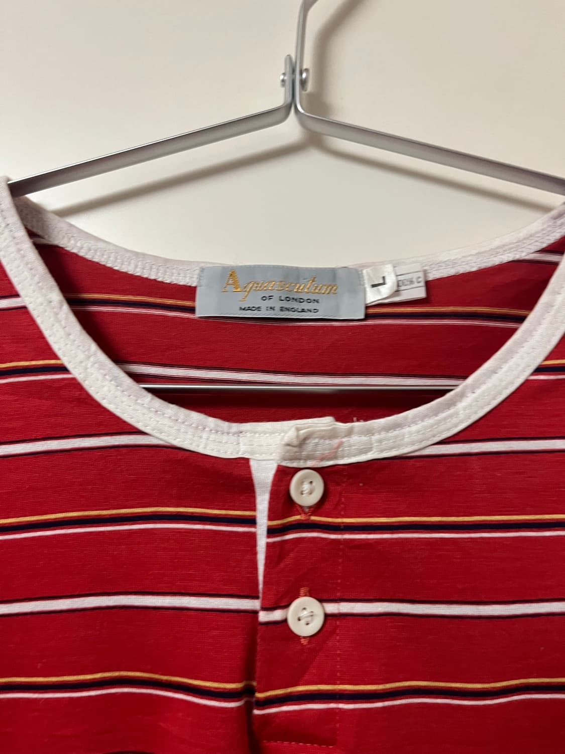 Aquascutum tshirt 영국 생산 상품이미지3