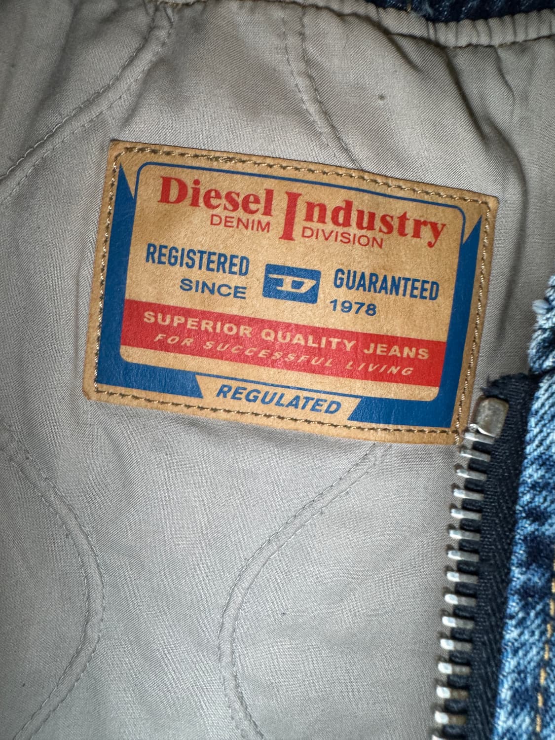 디젤 D 웰틱 데님 재킷 - 미디움 블루 상품이미지5