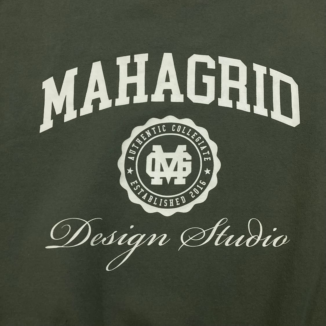 마하그리드 빅로고 카키 맨투맨 상품이미지2