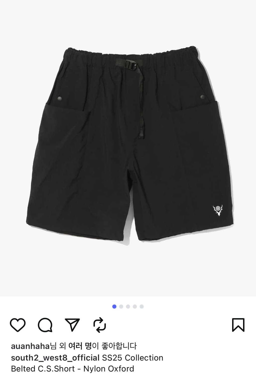 South2West8 belted short 상품이미지1