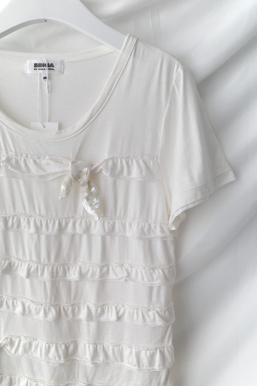 sonia rykiel) ribbon frill half T  상품이미지2