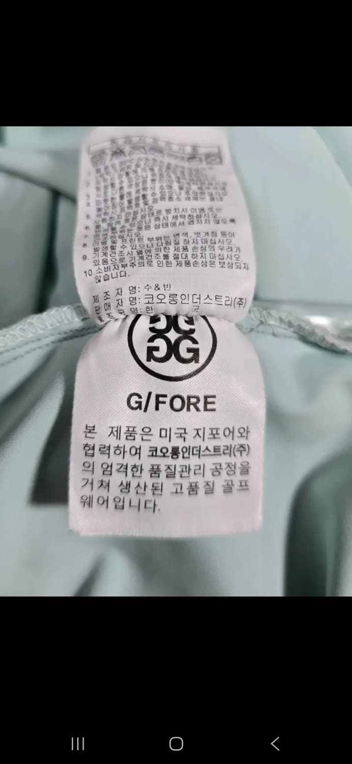 G/FORE 지포어 남자 골프웨어 반팔카라티. 싸이즈 95~100
 상품이미지7