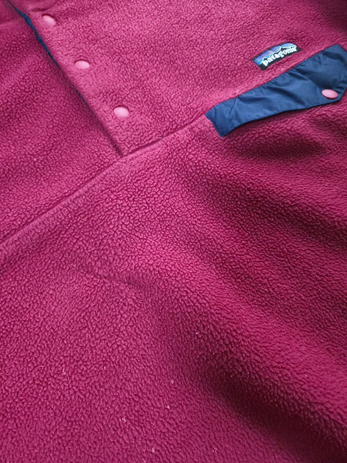 (L)파타고니아 자메이카 자주색 신칠라 f 플리스 레드 상품이미지3