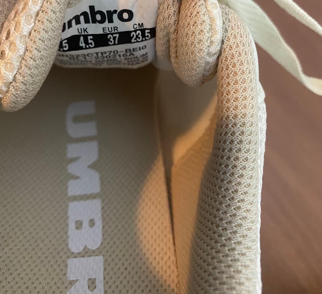 (정품/새상품) 엄브로 운동화 235 아이보리 상품이미지5