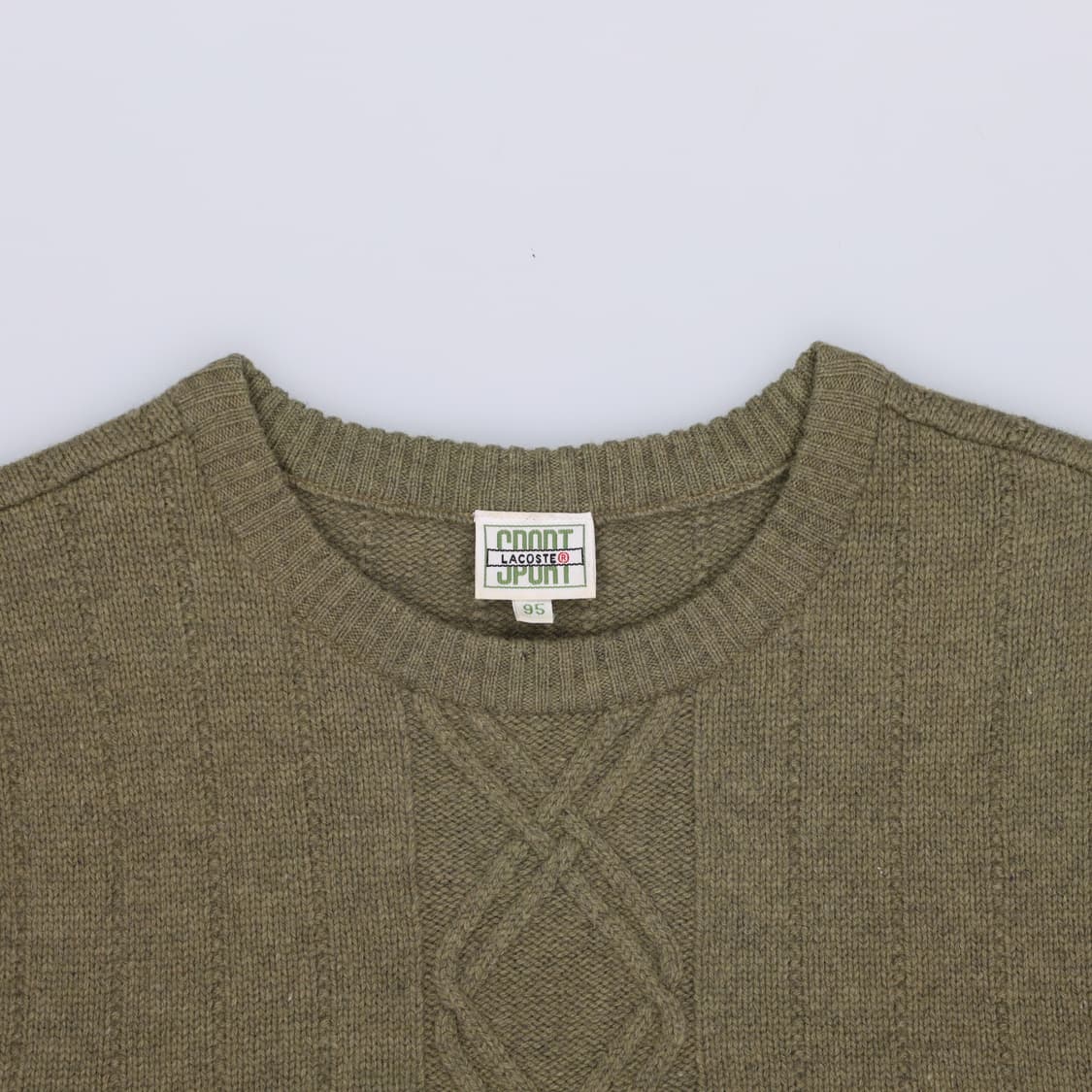 95 라코스테 빈티지 라운드 니트 조끼 4204 상품이미지4