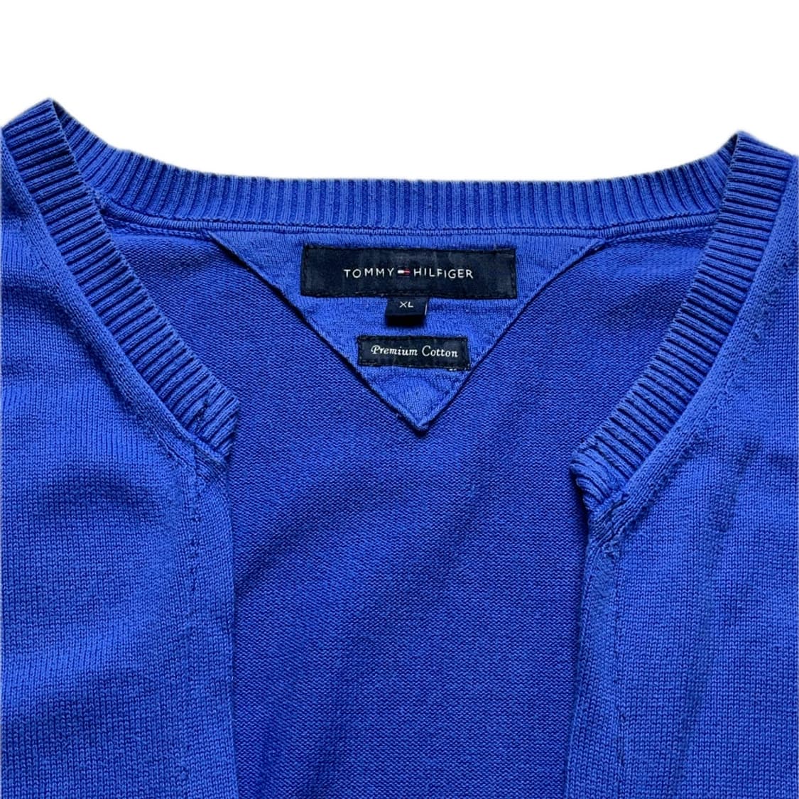 타미 힐피거 코발트 블루 니트 가디건 중고 구제 빈티지 상품이미지3