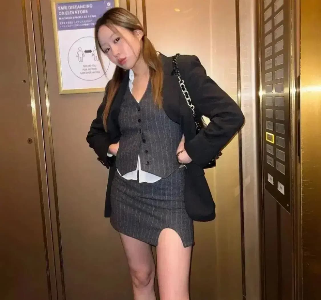 글로니 라나 울 베스트 유베이비 스커트 셋업 상품이미지2