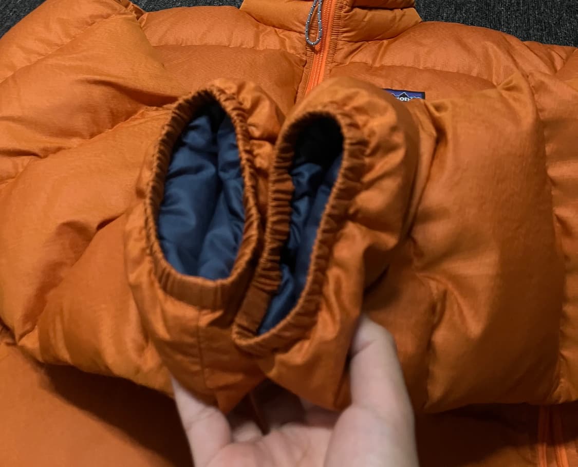 파타고니아 패커블 구스다운 패딩 오렌지 상품이미지3