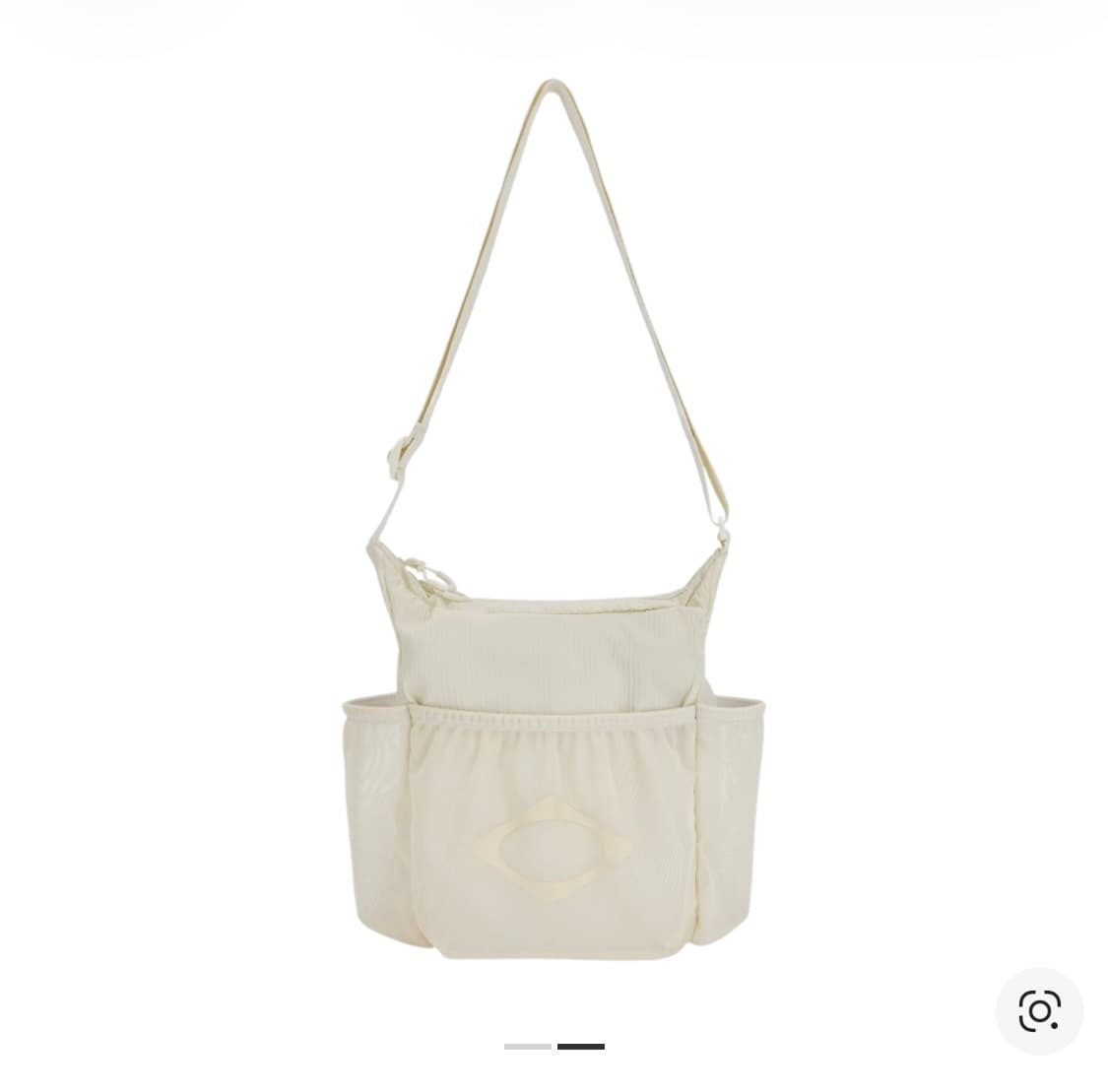 미스치프 메쉬 포켓 크로스 백 크림 상품이미지1