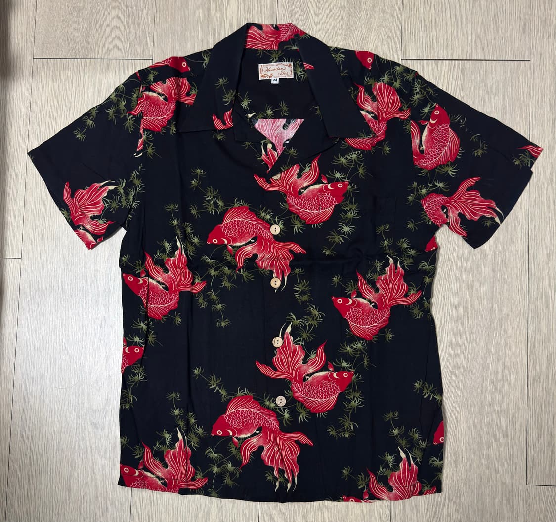 빈티지 금붕어 하와이안 셔츠 M (90~95정도) 상품이미지1