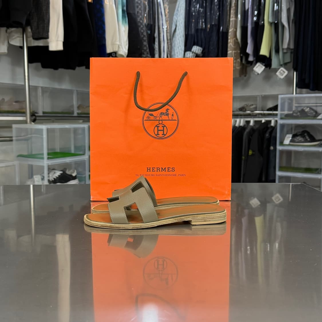 [리오브] 에르메스 오란 샌들 슬리퍼 상품이미지1