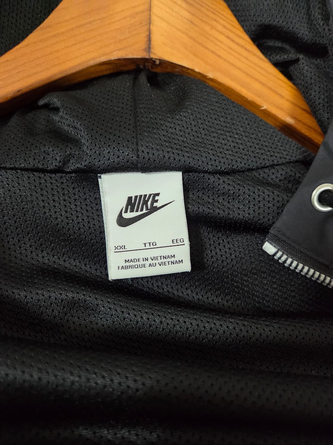 나이키 에어 풀집 후드 우븐 자켓 블랙xxl 상품이미지4