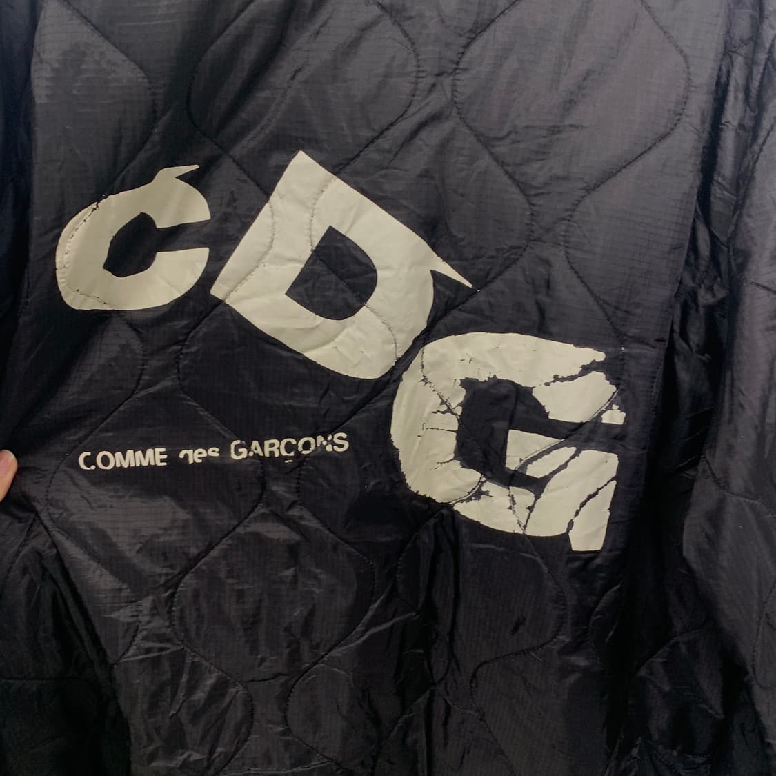 꼼데가르송 x 알파인더스트리 블랙 퀼팅 라이너 자켓 상품이미지6