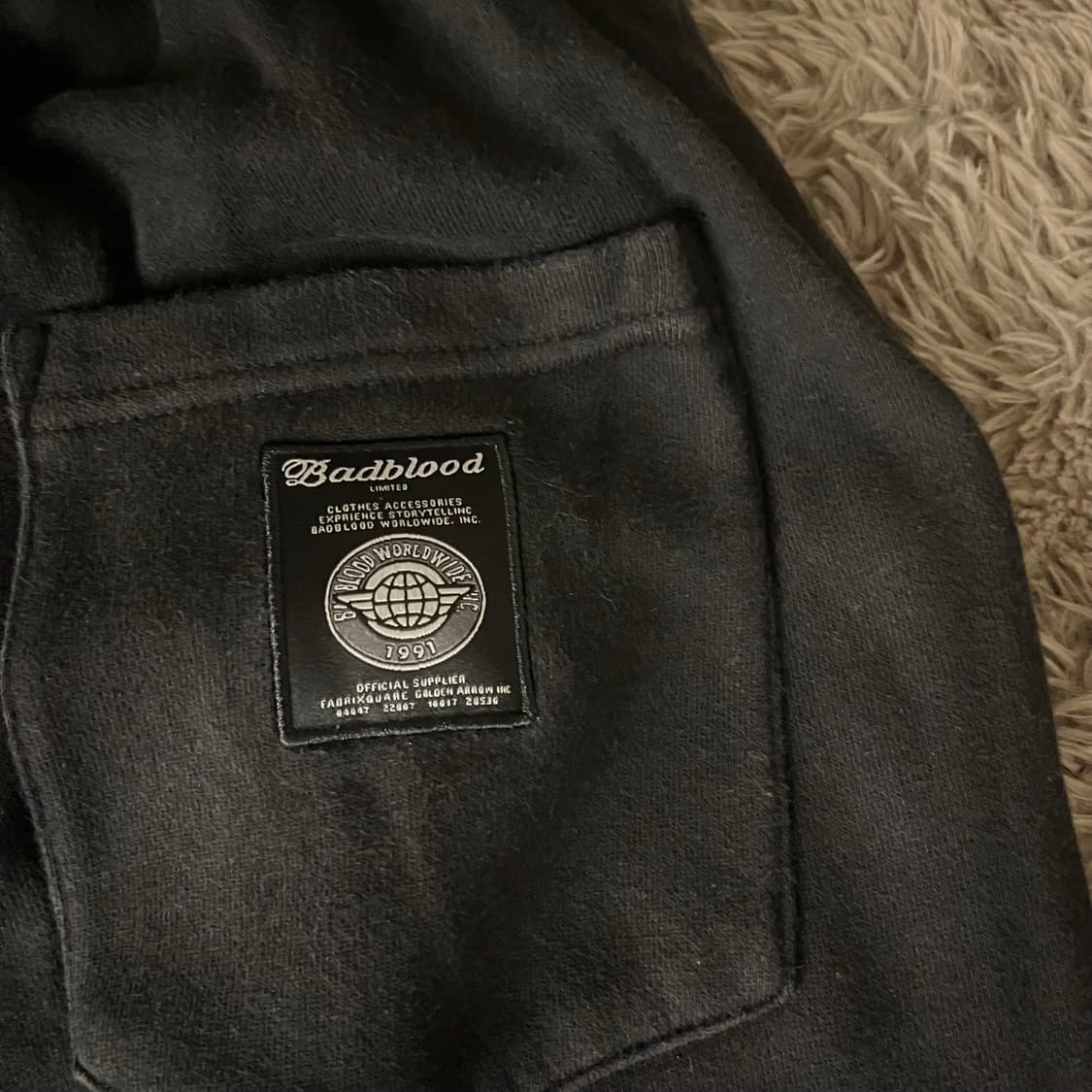 배드블러드 블랙 트레이닝바지 상품이미지3