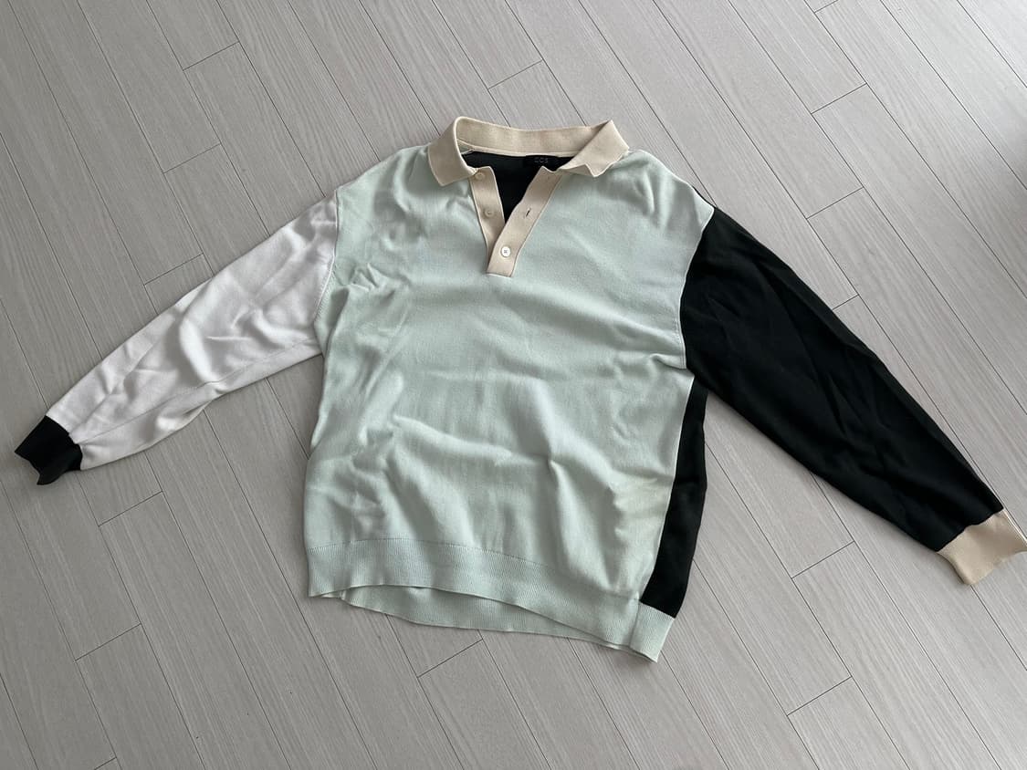 cos 코스 컬러 폴로니트 상품이미지1