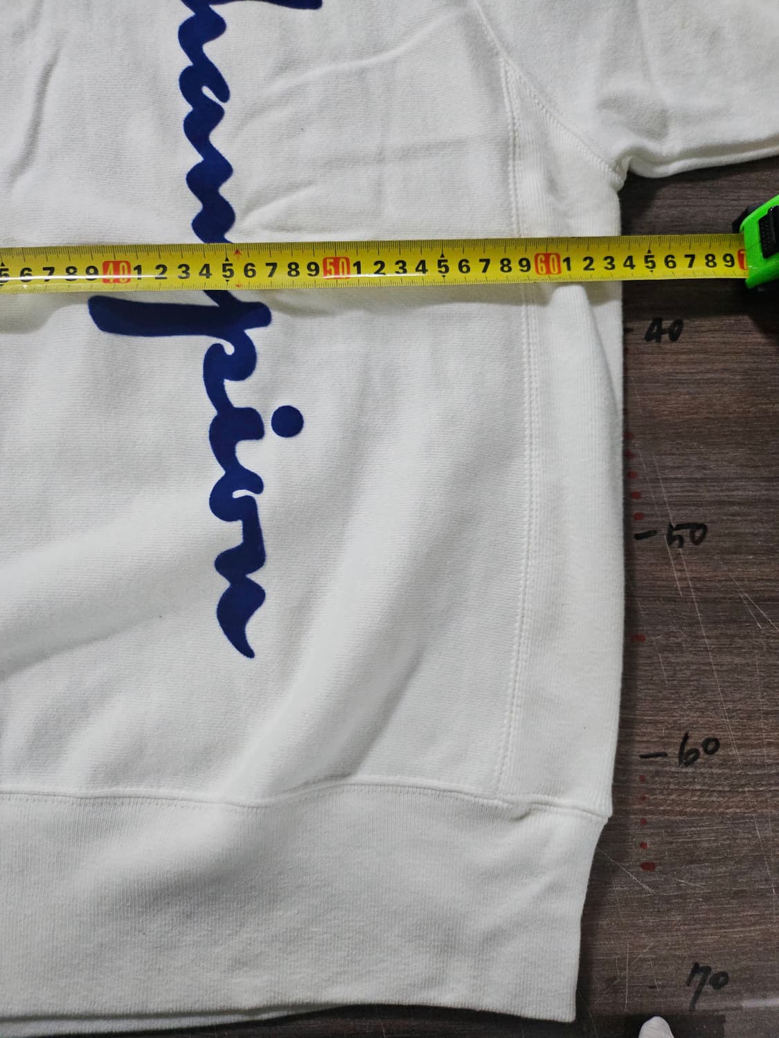 챔피온 리버스 위브 오버사이즈드 플록 스크립트 빅로고 L 상품이미지5