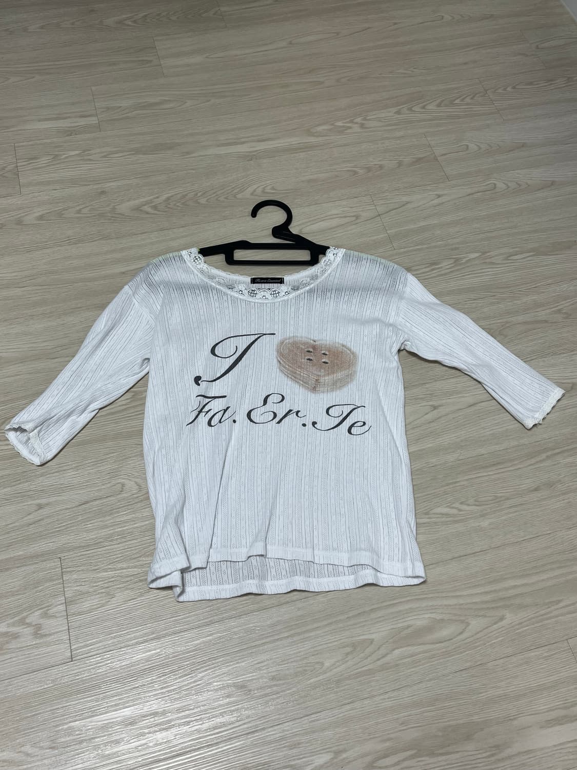 fa.er.ie lace T-shirt (ivory) 상품이미지3