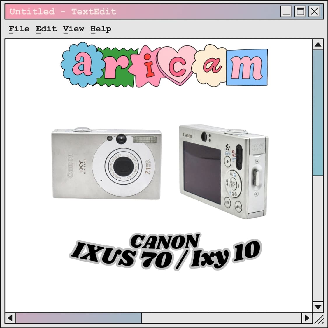 송혜교&유인!🩶)Canon Ixus 70 Ixy digital 10  상품이미지1