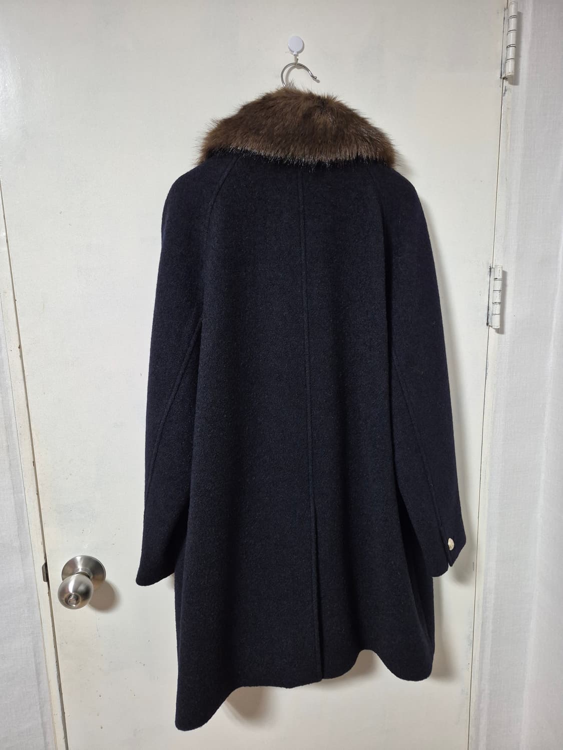 25FW 던스트 부클 울 하프코트 네이비 상품이미지8