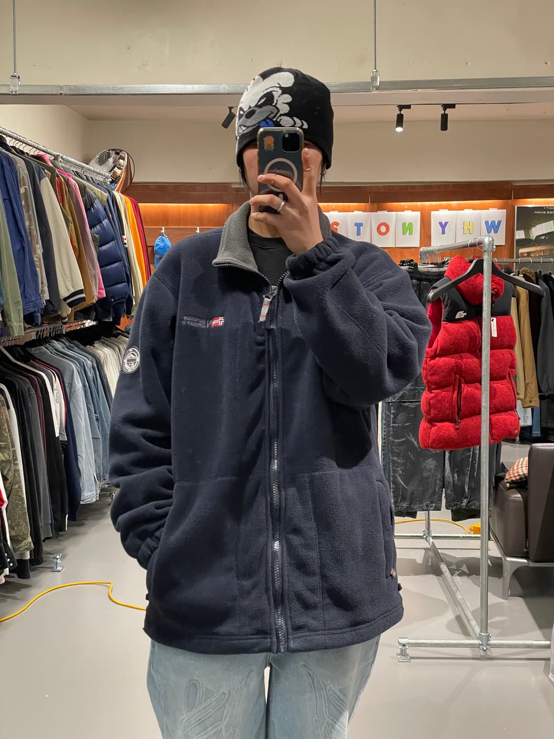 빈티지 빅사이즈 플리스 자켓 상품이미지1