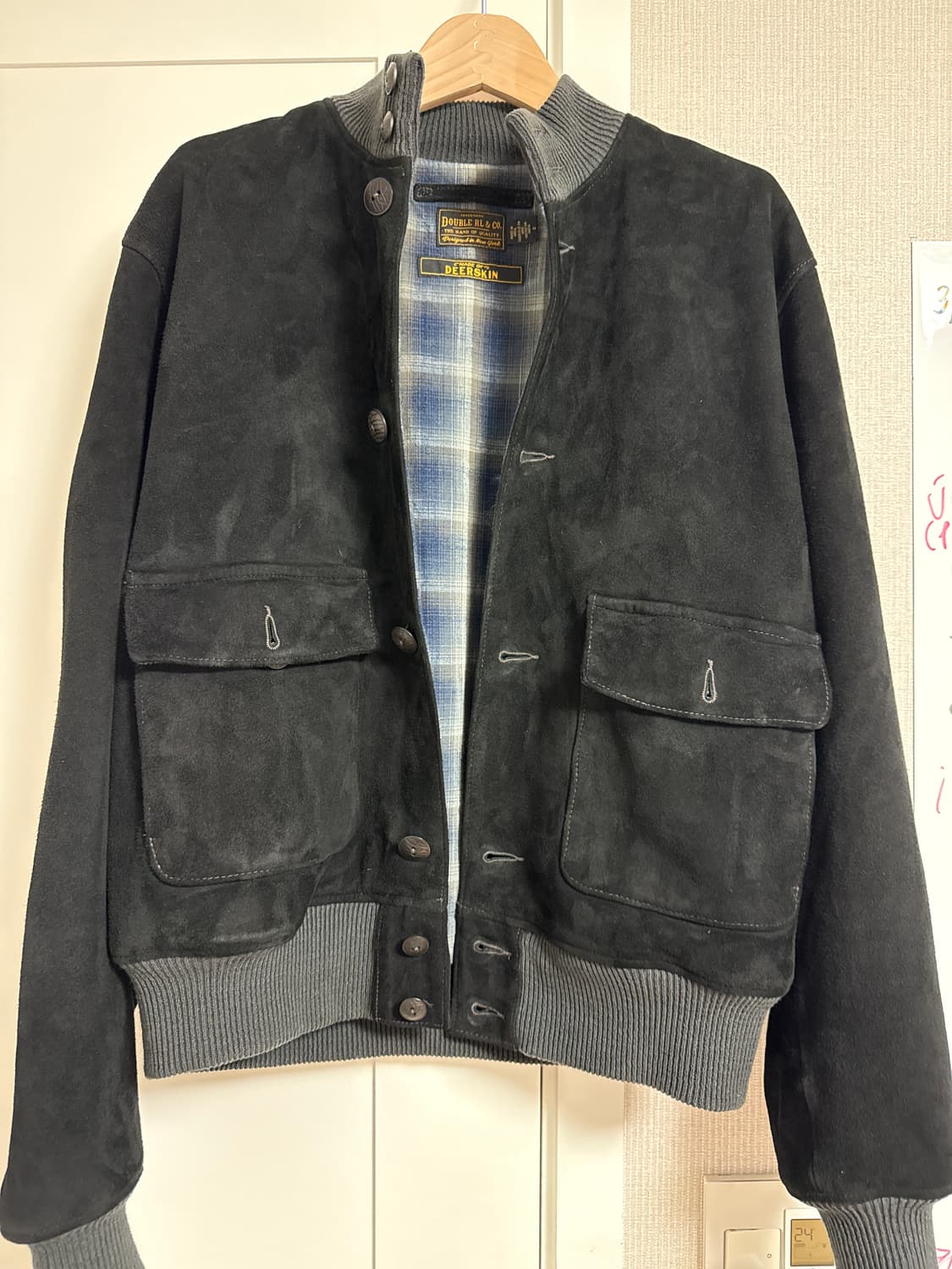 더블알엘 스웨이드 보머자켓 상품이미지1