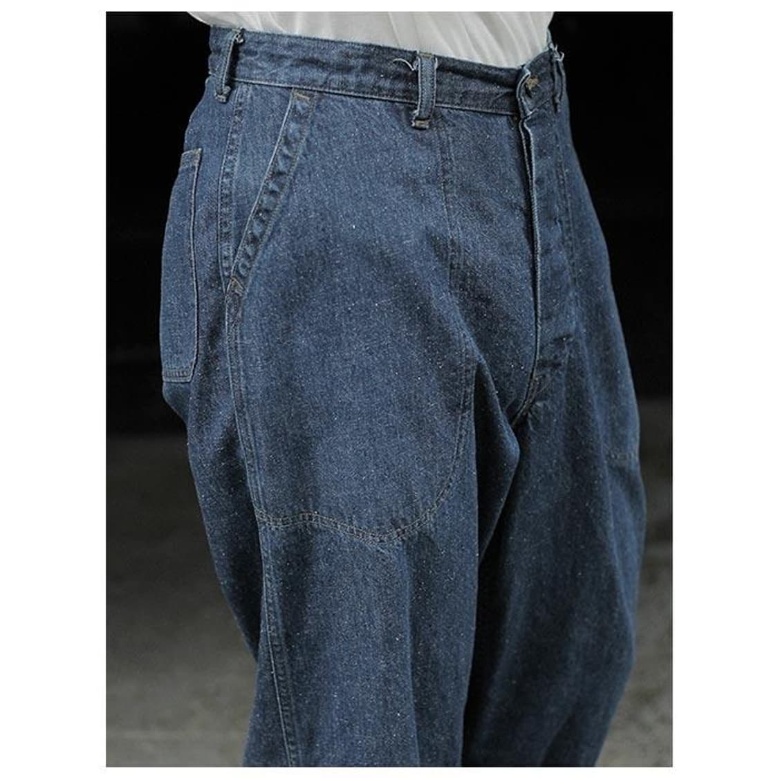 [4] INTERIM 인테림 빈티지 워시드 넵 데님 트라우저 상품이미지7