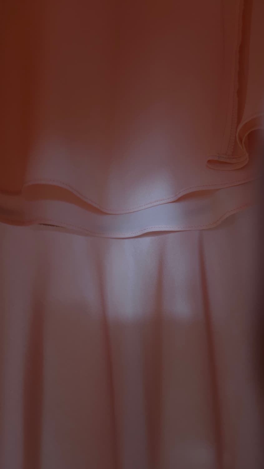 한섬 시스템 새틴 로즈핑크 언밸런스 밴딩 스커트  67-98 상품이미지4