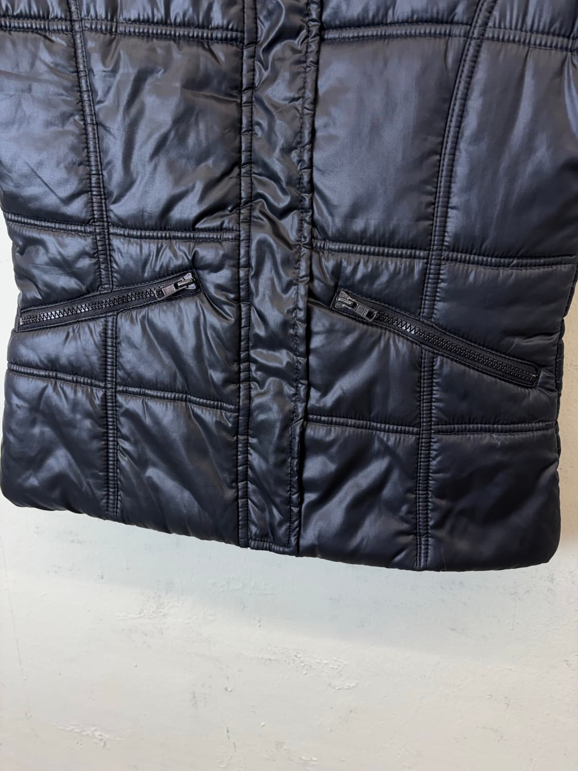아디다스 빈티지 퀼티드 패딩 조끼 블랙 상품이미지3