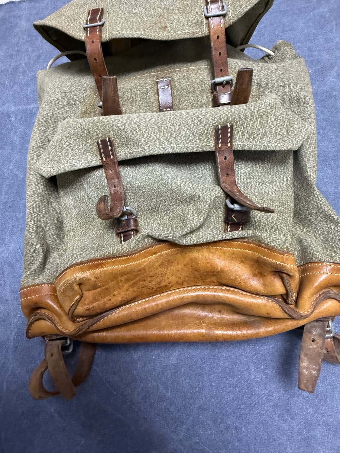 (40L) 60s 스위스 밀리터리 캔버스 배낭, 백팩 상품이미지2