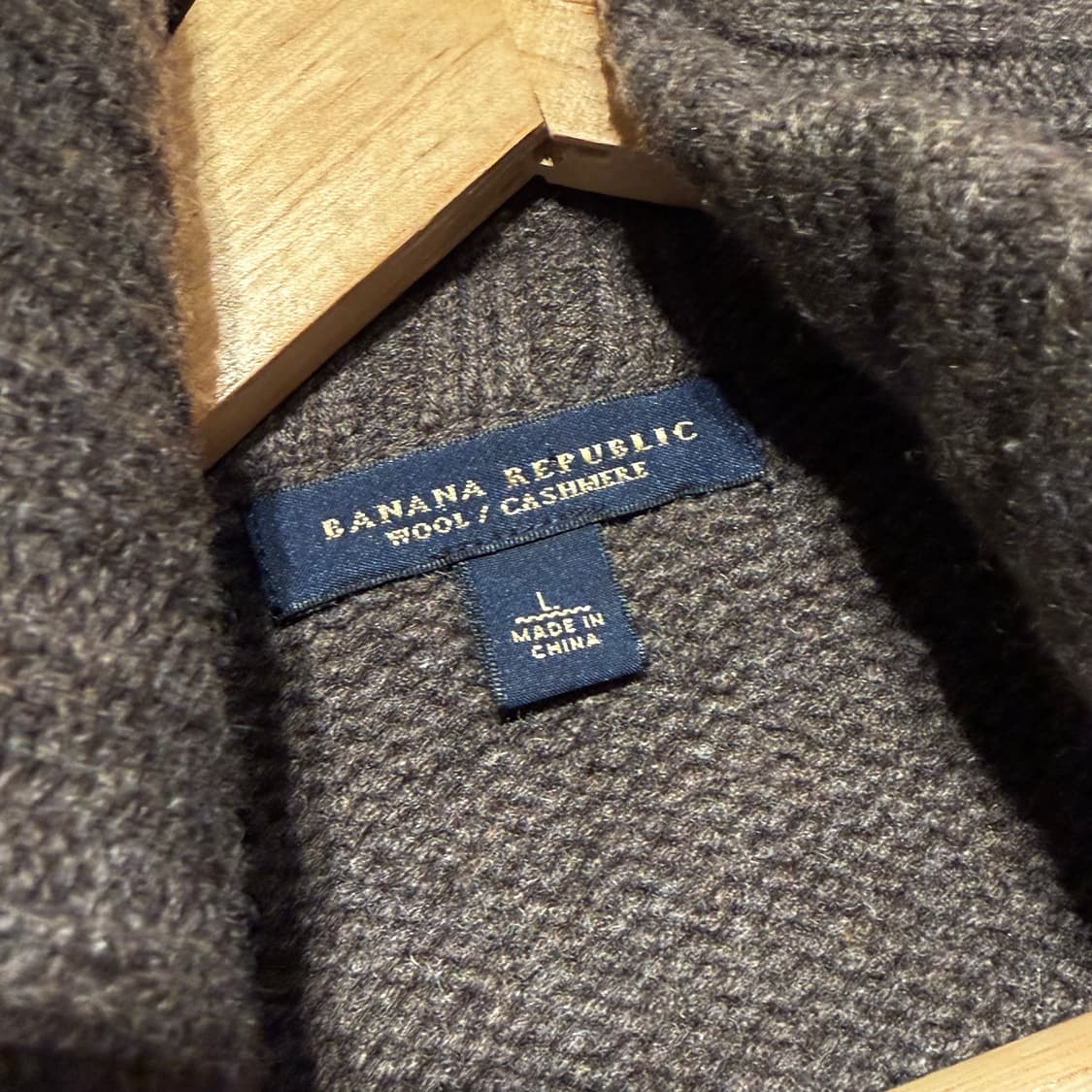 바나나리퍼블릭 캐시미어 니트 집업 L 상품이미지2