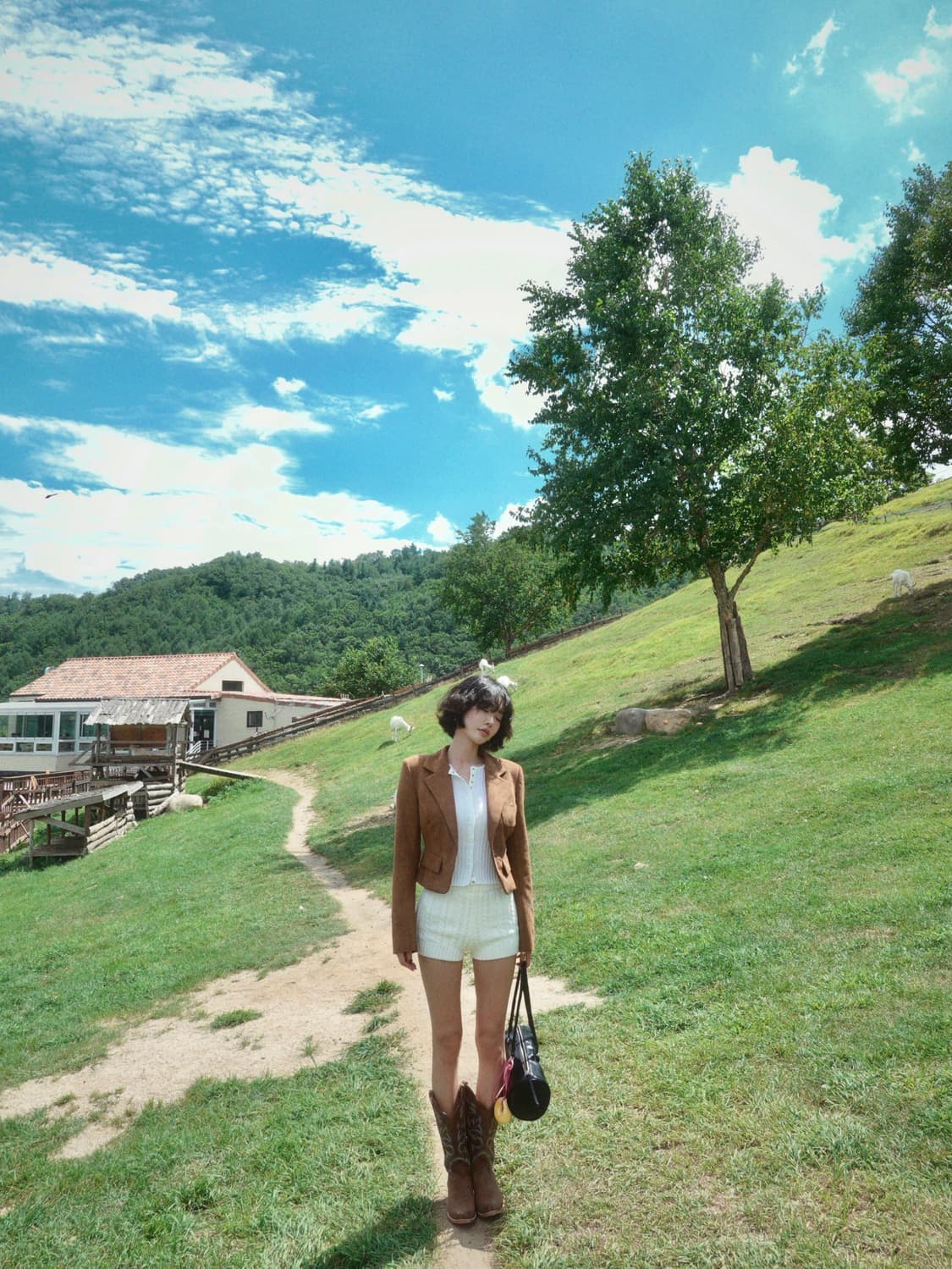 (새상품) 페일제이드 케이블 마이크로 니트 쇼츠 숏츠 아이보리 상품이미지7