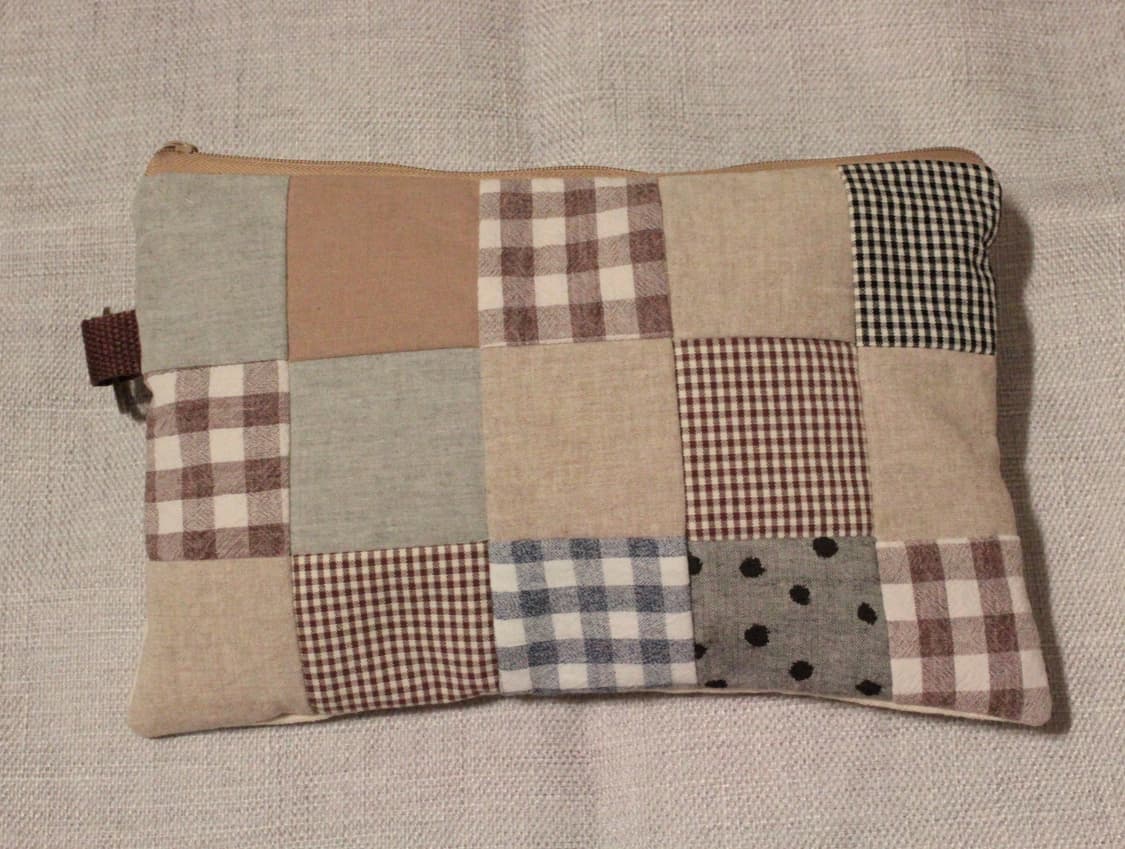 핸드메이드 패치워크 지퍼 파우치 상품이미지4