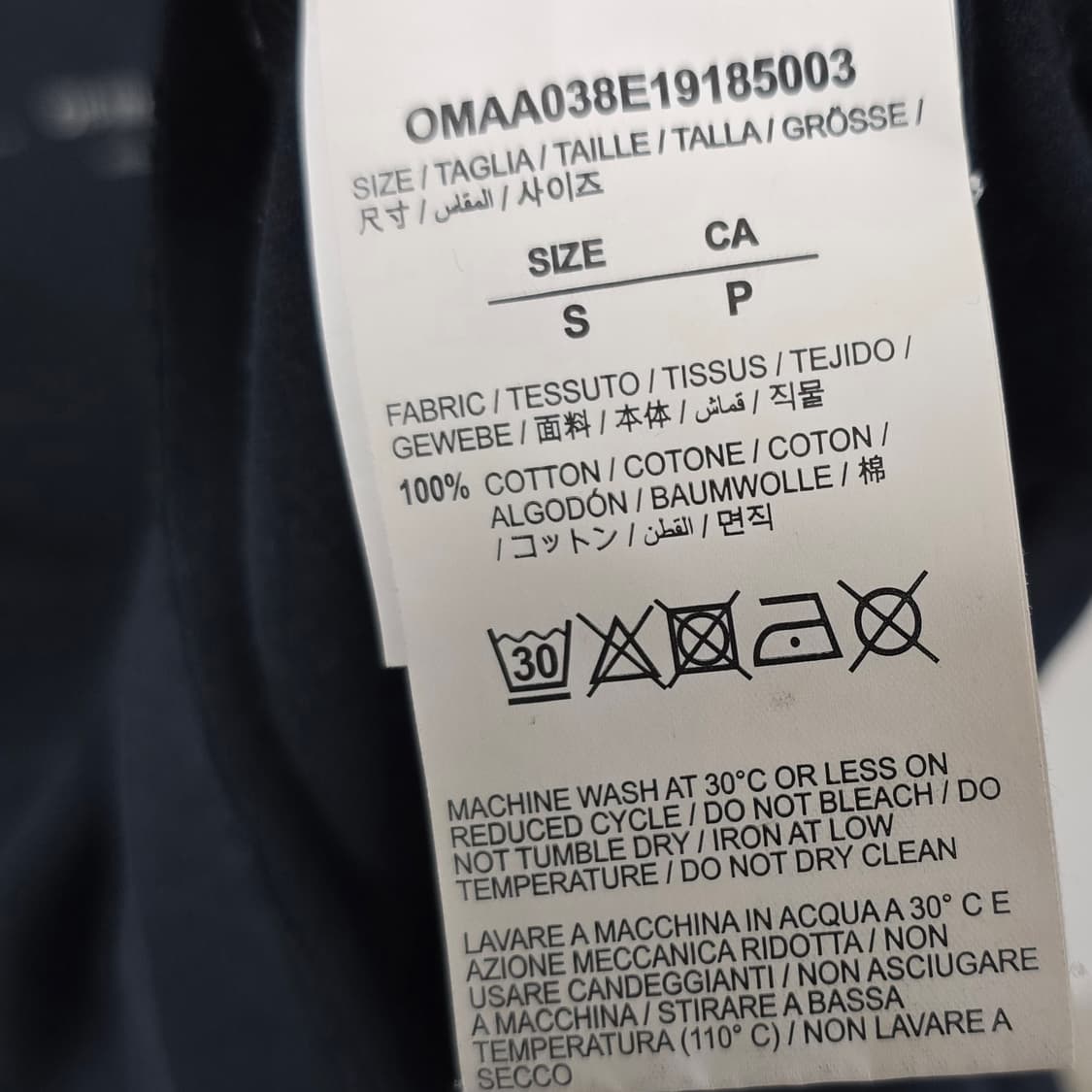 오프화이트 백로고 반팔 티셔츠 s사이즈 105 110 판매 상품이미지6