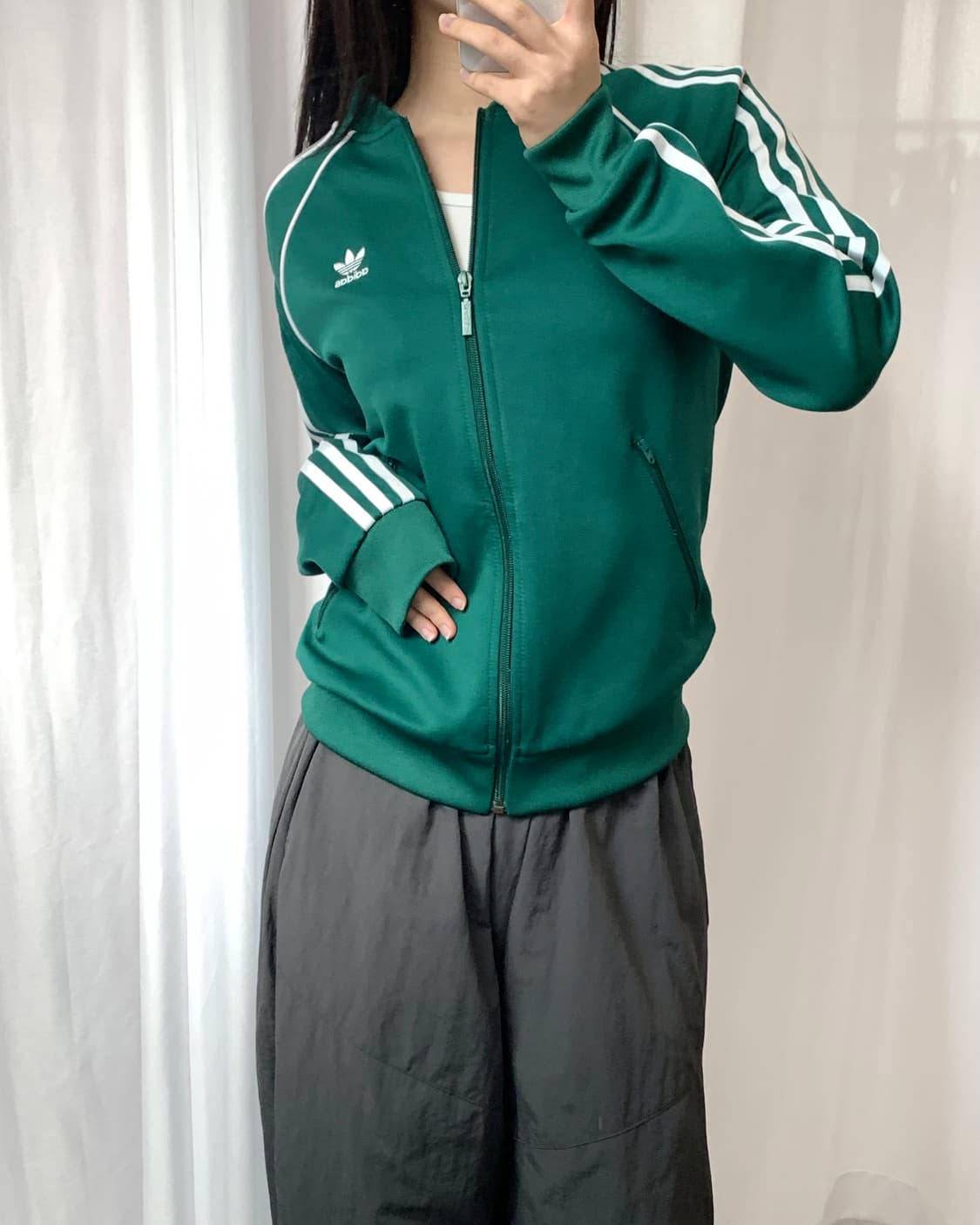 Adidas 아디다스 그린컬러 유넥 트랙탑 상품이미지9