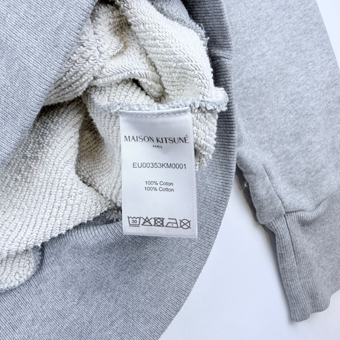 메종키츠네 더블 폭스 헤드 패치 후드티셔츠 상품이미지4