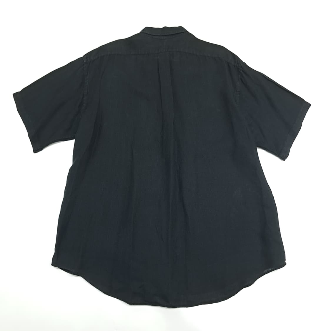 Co810 XL 폴로 랄프로렌 블랙 린넨 반팔 셔츠 남방 상품이미지6