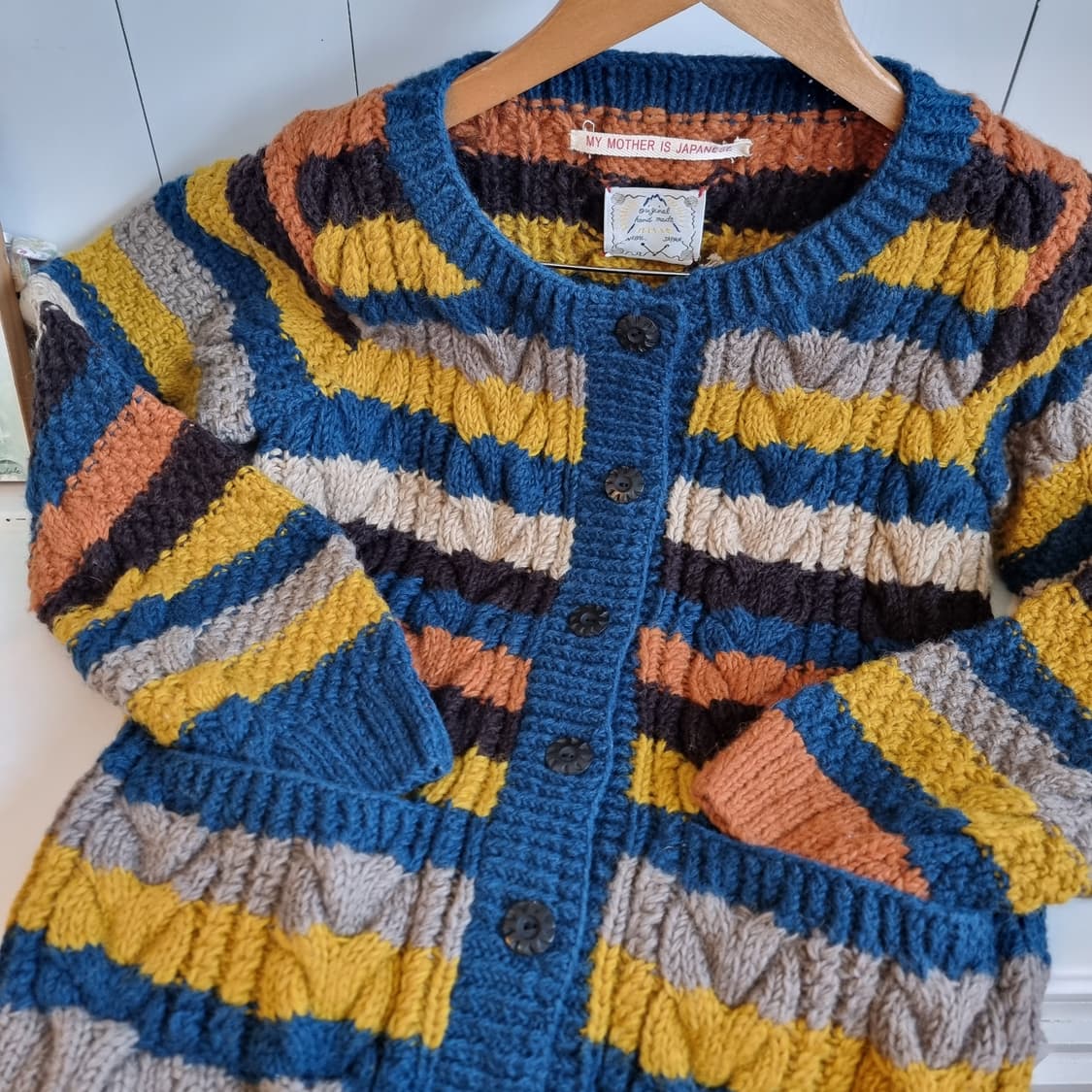 MY MOTHER IS JAPANESE 스트라이프 니트 가디건 상품이미지4