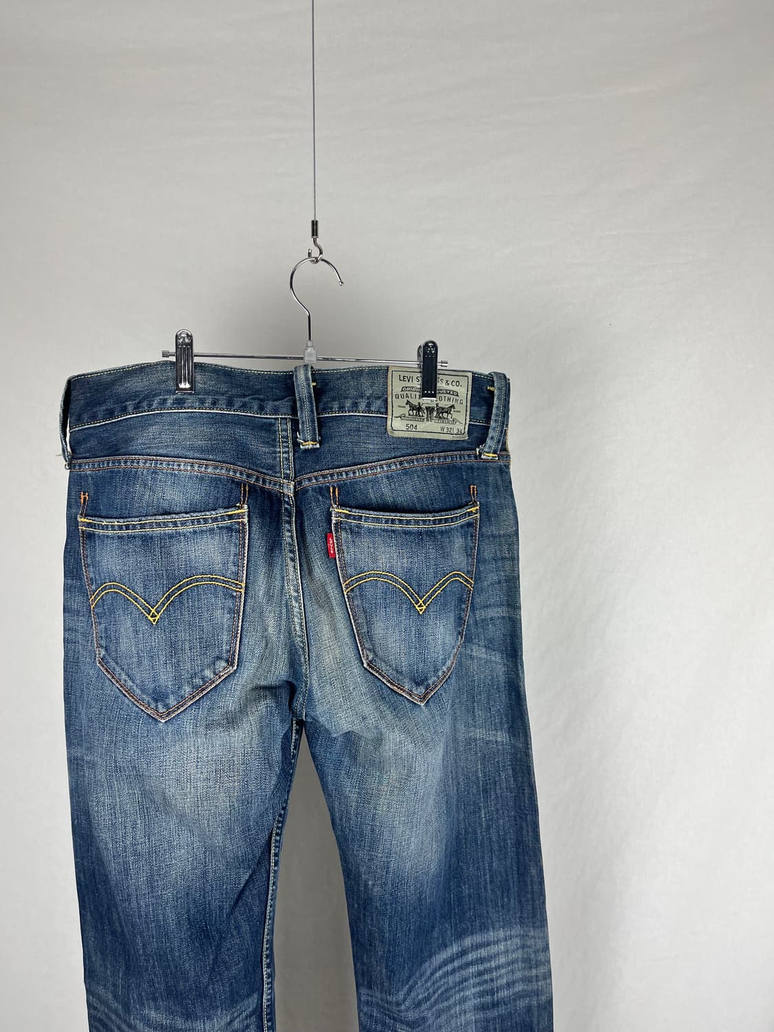 Levi's 504 진청 데님팬츠  상품이미지4